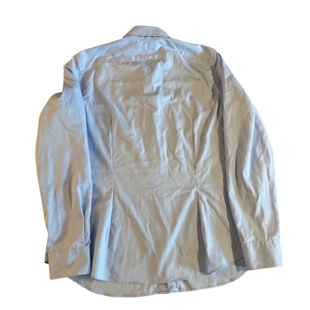 Lauren Ralph Lauren Womens Light Blue Non Iron Cotton Button Down Shirt Size 16 - Picture 8 of 8